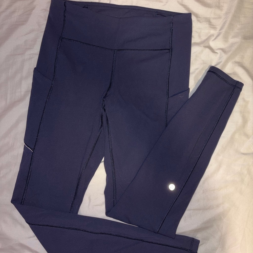 Navy Lululemon Speed Up Tight